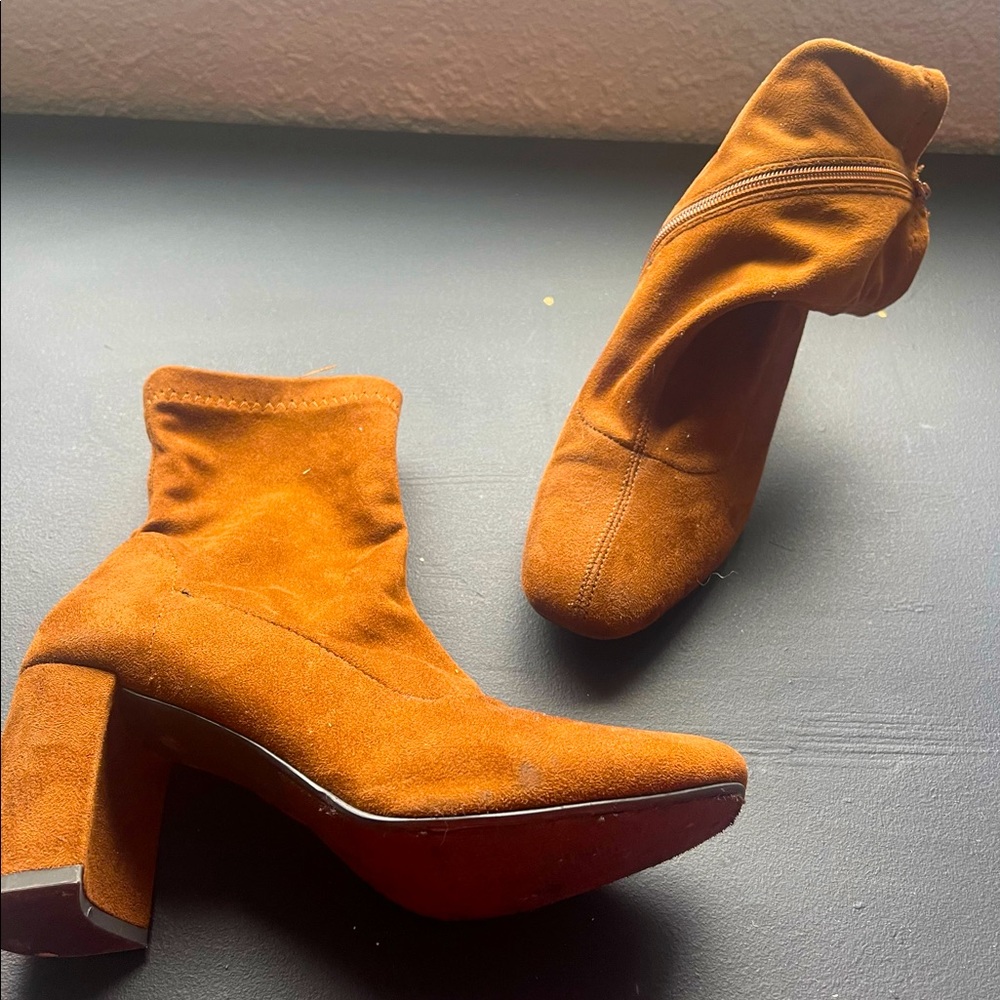 Brown booties